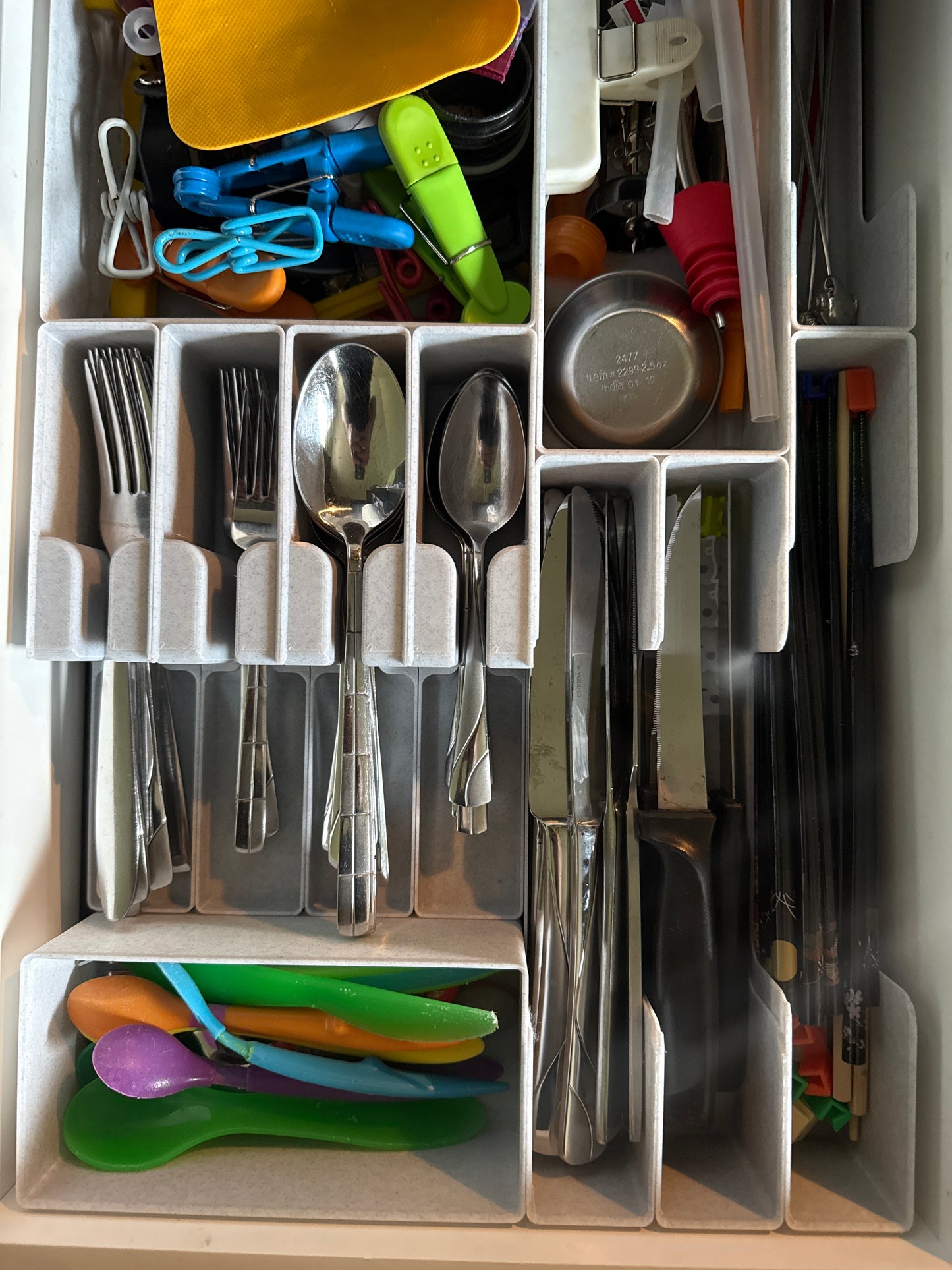 3D Printed Kitchen Drawer Organization